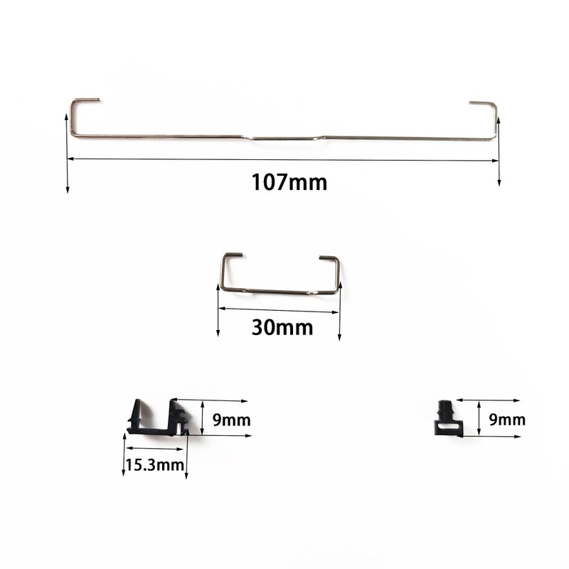 YMDK Costar Style Plate-Mounted Costar Stabilizers Balancing Pole Raised Wire 6.25u 2u for MX Mechanical Keyboard Filco (Kit 2 for 96 104 Keyboard) - Image 3